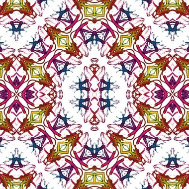 Kusursuz etnik düzen. Yaratıcı doku arka planı. Karmaşık bir doku. Geçmişe dönüş. Sanat deseni