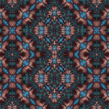 Kusursuz sanat modeli. Mozaik arka plan. Mandala 'nın pürüzsüz dokusu. Soyut arkaplan. Sanat mozaiği