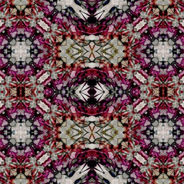 Kusursuz sanat modeli. Mozaik arka plan. Mandala 'nın pürüzsüz dokusu. Soyut arkaplan. Sanat mozaiği