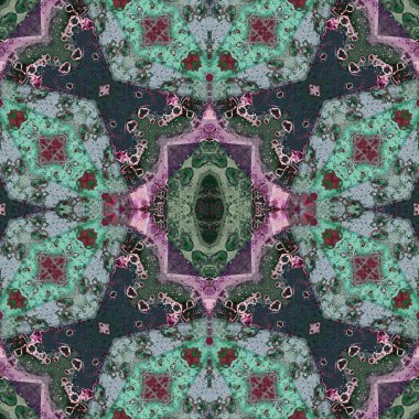 Kusursuz sanat modeli. Mozaik arka plan. Mandala 'nın pürüzsüz dokusu. Soyut arkaplan. Sanat mozaiği