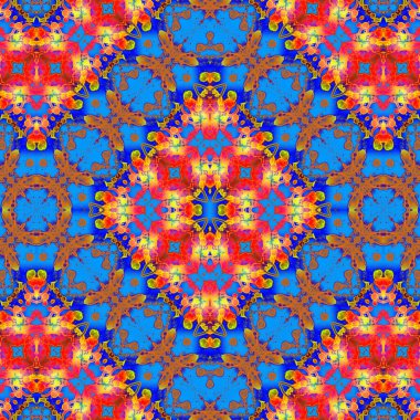 Kusursuz sanat modeli. Mozaik arka plan. Mandala 'nın pürüzsüz dokusu. Soyut arkaplan. Sanat mozaiği