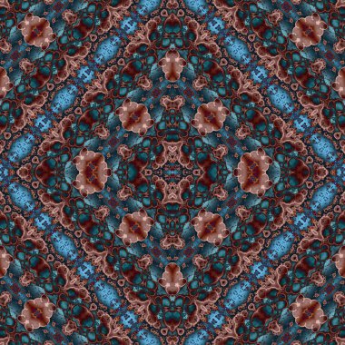 Kusursuz sanat modeli. Mozaik arka plan. Mandala 'nın pürüzsüz dokusu. Soyut arkaplan. Sanat mozaiği