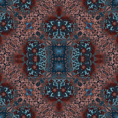 Kusursuz sanat modeli. Mozaik arka plan. Mandala 'nın pürüzsüz dokusu. Soyut arkaplan. Sanat mozaiği