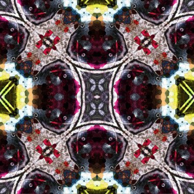 Kusursuz sanat modeli. Mozaik arka plan. Mandala 'nın pürüzsüz dokusu. Soyut arkaplan. Sanat mozaiği