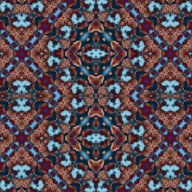 Kusursuz sanat modeli. Mozaik arka plan. Mandala 'nın pürüzsüz dokusu. Soyut arkaplan. Sanat mozaiği