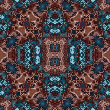 Kusursuz sanat modeli. Mozaik arka plan. Mandala 'nın pürüzsüz dokusu. Soyut arkaplan. Sanat mozaiği