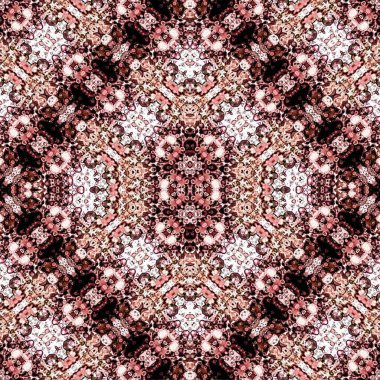 Kusursuz sanat modeli. Mozaik arka plan. Mandala 'nın pürüzsüz dokusu. Soyut arkaplan. Sanat mozaiği