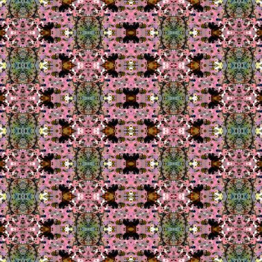 Kusursuz sanat modeli. Mozaik arka plan. Mandala 'nın pürüzsüz dokusu. Soyut arkaplan. Sanat mozaiği