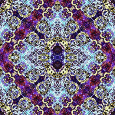 Kusursuz sanat modeli. Mozaik arka plan. Mandala 'nın pürüzsüz dokusu. Soyut arkaplan. Sanat mozaiği