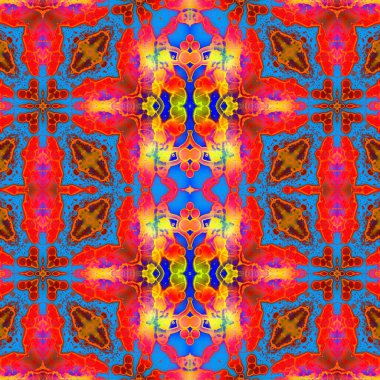 Kusursuz sanat modeli. Mozaik arka plan. Mandala 'nın pürüzsüz dokusu. Soyut arkaplan. Sanat mozaiği