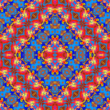 Kusursuz sanat modeli. Mozaik arka plan. Mandala 'nın pürüzsüz dokusu. Soyut arkaplan. Sanat mozaiği