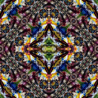 Kusursuz sanat modeli. Mozaik arka plan. Mandala 'nın pürüzsüz dokusu. Soyut arkaplan. Sanat mozaiği