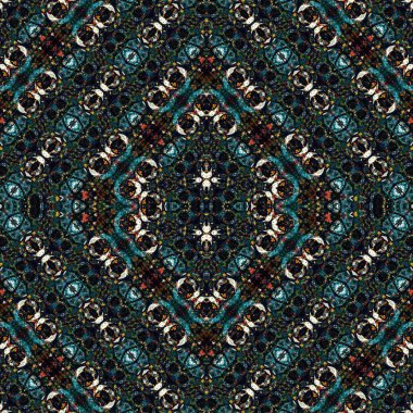 Kusursuz sanat modeli. Mozaik arka plan. Mandala 'nın pürüzsüz dokusu. Soyut arkaplan. Sanat mozaiği