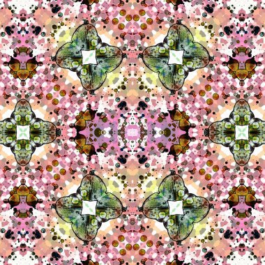 Kusursuz etnik düzen. Yaratıcı doku arka planı. Karmaşık bir doku. Geçmişe dönüş. Sanat deseni