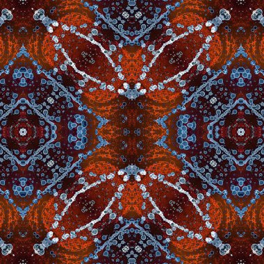 Kusursuz etnik düzen. Yaratıcı doku arka planı. Karmaşık bir doku. Geçmişe dönüş. Sanat deseni