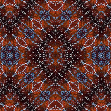 Kusursuz etnik düzen. Yaratıcı doku arka planı. Karmaşık bir doku. Geçmişe dönüş. Sanat deseni