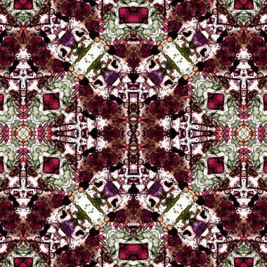 Kusursuz etnik düzen. Yaratıcı doku arka planı. Karmaşık bir doku. Geçmişe dönüş. Sanat deseni