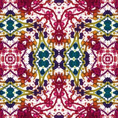 Kusursuz etnik düzen. Yaratıcı doku arka planı. Karmaşık bir doku. Geçmişe dönüş. Sanat deseni