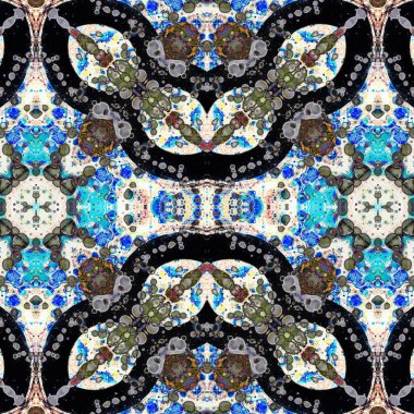 Kusursuz etnik düzen. Yaratıcı doku arka planı. Karmaşık bir doku. Geçmişe dönüş. Sanat deseni