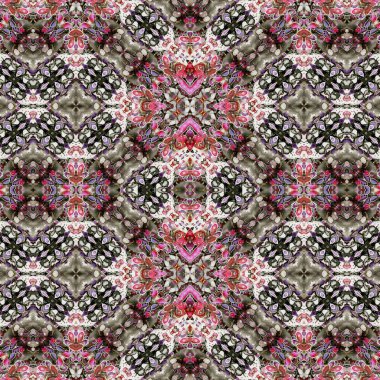 Kusursuz etnik düzen. Yaratıcı doku arka planı. Karmaşık bir doku. Geçmişe dönüş. Sanat deseni