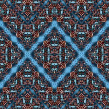 Kusursuz dokuma deseni. Örülmüş arka plan. Halı desensiz. Soyut arkaplan. Sanat kaleydoskobu