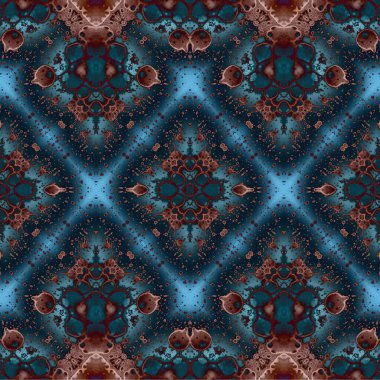 Kusursuz dokuma deseni. Örülmüş arka plan. Halı desensiz. Soyut arkaplan. Sanat kaleydoskobu