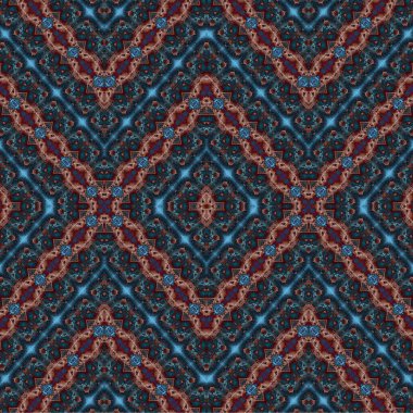 Kusursuz dokuma deseni. Örülmüş arka plan. Halı desensiz. Soyut arkaplan. Sanat kaleydoskobu