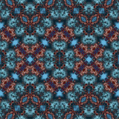 Kusursuz dokuma deseni. Örülmüş arka plan. Halı desensiz. Soyut arkaplan. Sanat kaleydoskobu