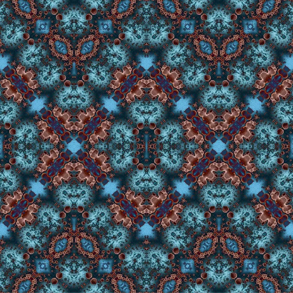 Kusursuz dokuma deseni. Örülmüş arka plan. Halı desensiz. Soyut arkaplan. Sanat kaleydoskobu