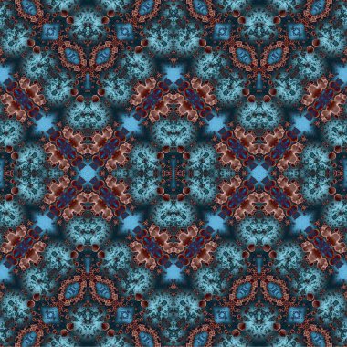 Kusursuz dokuma deseni. Örülmüş arka plan. Halı desensiz. Soyut arkaplan. Sanat kaleydoskobu