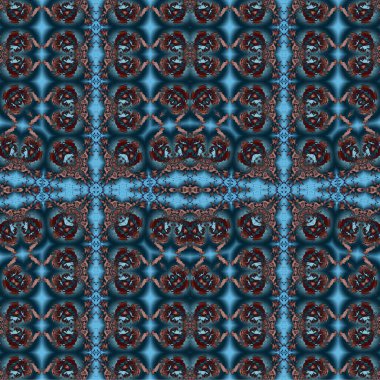 Kusursuz dokuma deseni. Örülmüş arka plan. Halı desensiz. Soyut arkaplan. Sanat kaleydoskobu