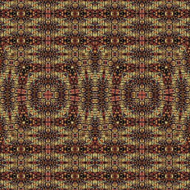 Kusursuz dokuma deseni. Örülmüş arka plan. Halı desensiz. Soyut arkaplan. Sanat kaleydoskobu