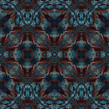 Kusursuz dokuma deseni. Örülmüş arka plan. Halı desensiz. Soyut arkaplan. Sanat kaleydoskobu