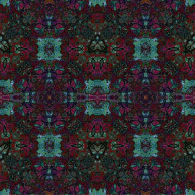 Kusursuz dokuma deseni. Örülmüş arka plan. Halı desensiz. Soyut arkaplan. Sanat kaleydoskobu