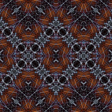 Kusursuz dokuma deseni. Örülmüş arka plan. Halı desensiz. Soyut arkaplan. Sanat kaleydoskobu