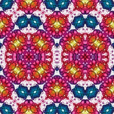 Kusursuz dokuma deseni. Örülmüş arka plan. Halı desensiz. Soyut arkaplan. Sanat kaleydoskobu