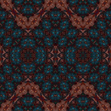 Kusursuz dokuma deseni. Örülmüş arka plan. Halı desensiz. Soyut arkaplan. Sanat kaleydoskobu