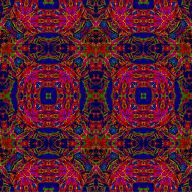 Kusursuz dokuma deseni. Örülmüş arka plan. Halı desensiz. Soyut arkaplan. Sanat kaleydoskobu