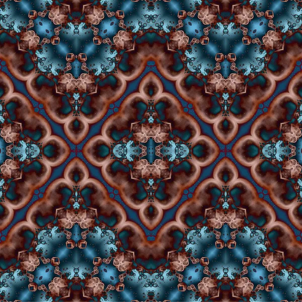 Kusursuz dokuma deseni. Örülmüş arka plan. Halı desensiz. Soyut arkaplan. Sanat kaleydoskobu