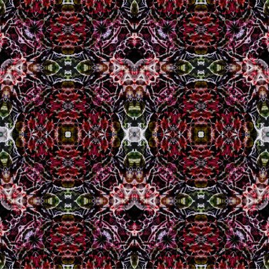 Kusursuz dokuma deseni. Örülmüş arka plan. Halı desensiz. Soyut arkaplan. Sanat kaleydoskobu