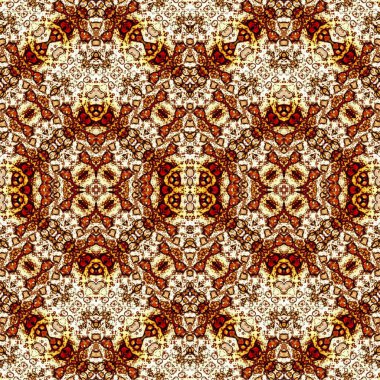 Kusursuz dokuma deseni. Örülmüş arka plan. Halı desensiz. Soyut arkaplan. Sanat kaleydoskobu