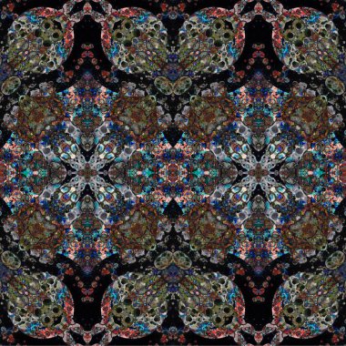 Seamless woven pattern. interwoven background. Carpet seamless texture. Abstract background. Art kaleidoscope