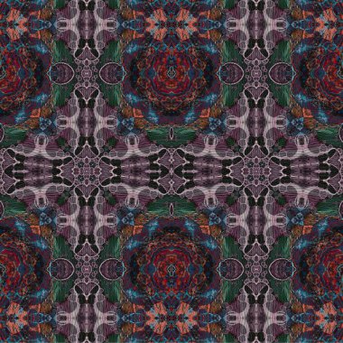 Kusursuz dokuma deseni. Örülmüş arka plan. Halı desensiz. Soyut arkaplan. Sanat kaleydoskobu