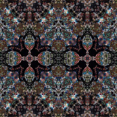Kusursuz dokuma deseni. Örülmüş arka plan. Halı desensiz. Soyut arkaplan. Sanat kaleydoskobu