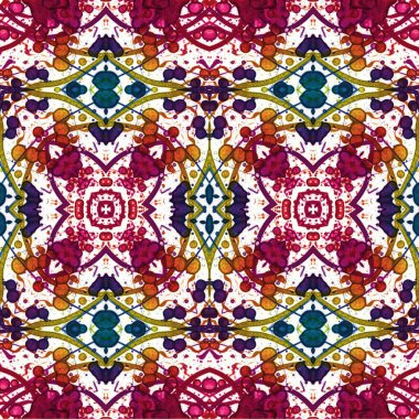 Kusursuz dokuma deseni. Örülmüş arka plan. Halı desensiz. Soyut arkaplan. Sanat kaleydoskobu