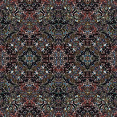 Kusursuz dokuma deseni. Örülmüş arka plan. Halı desensiz. Soyut arkaplan. Sanat kaleydoskobu