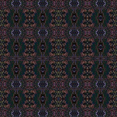 Kusursuz dokuma deseni. Örülmüş arka plan. Halı desensiz. Soyut arkaplan. Sanat kaleydoskobu