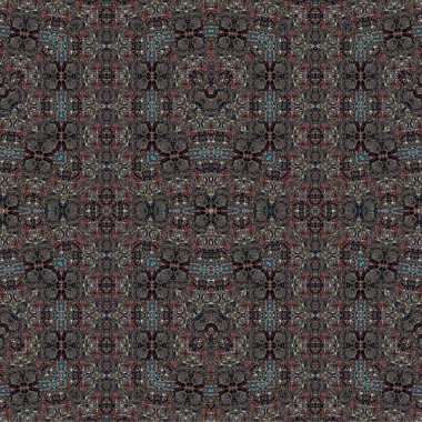 Kusursuz dokuma deseni. Örülmüş arka plan. Halı desensiz. Soyut arkaplan. Sanat kaleydoskobu