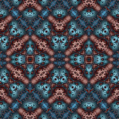 Kusursuz dokuma deseni. Örülmüş arka plan. Halı desensiz. Soyut arkaplan. Sanat kaleydoskobu