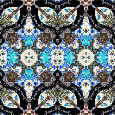 Kusursuz dokuma deseni. Örülmüş arka plan. Halı desensiz. Soyut arkaplan. Sanat kaleydoskobu